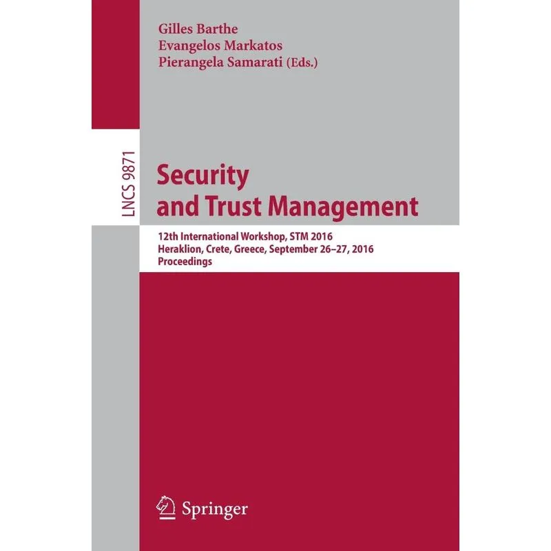 Security and Trust Management