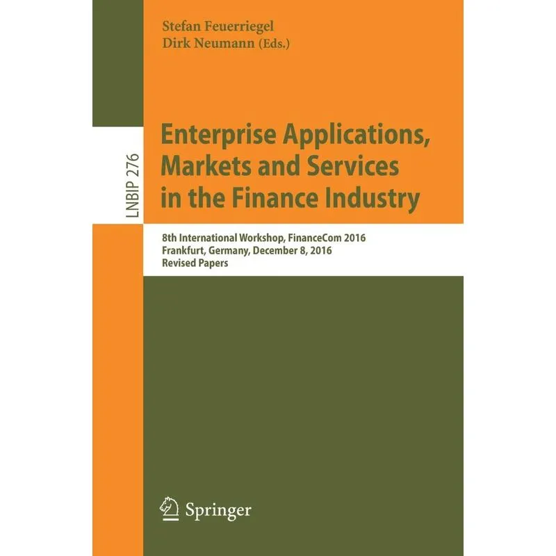 Enterprise Applications, Markets and Services in the Financ