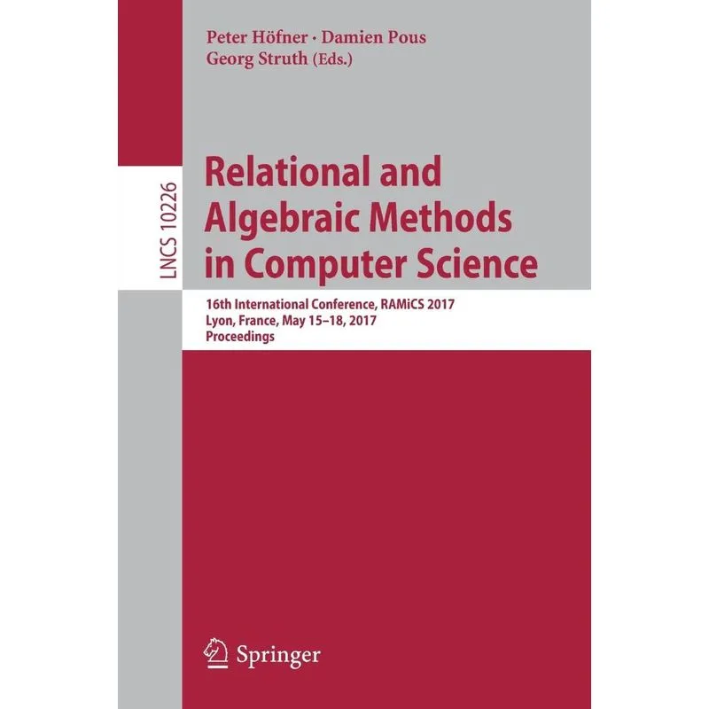 Relational and Algebraic Methods in Computer Science