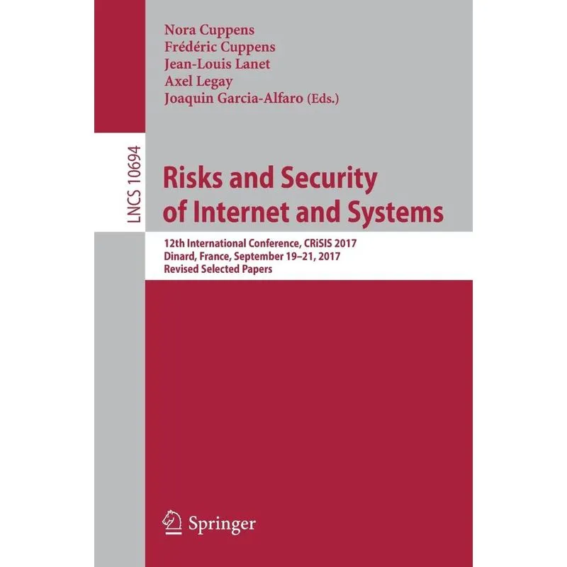 Risks and Security of Internet and Systems