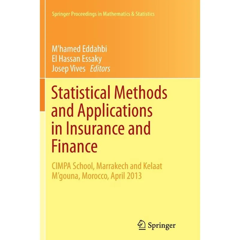 Statistical Methods and Applications in Insurance and Finan