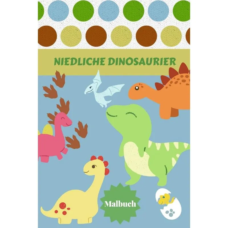Niedliche Dinosaurier Malbuch