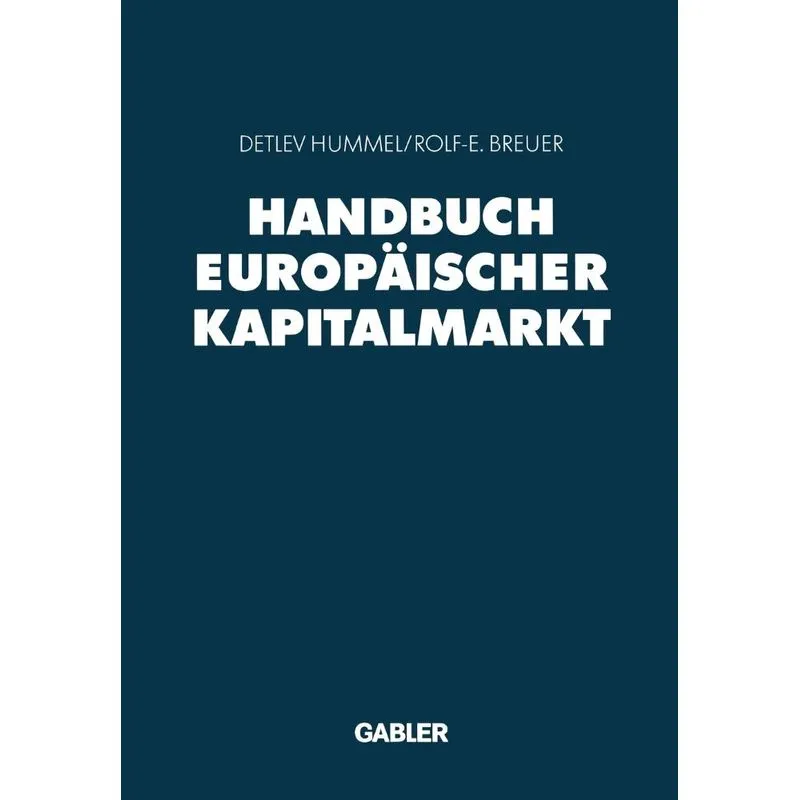 Handbuch Europäischer Kapitalmarkt