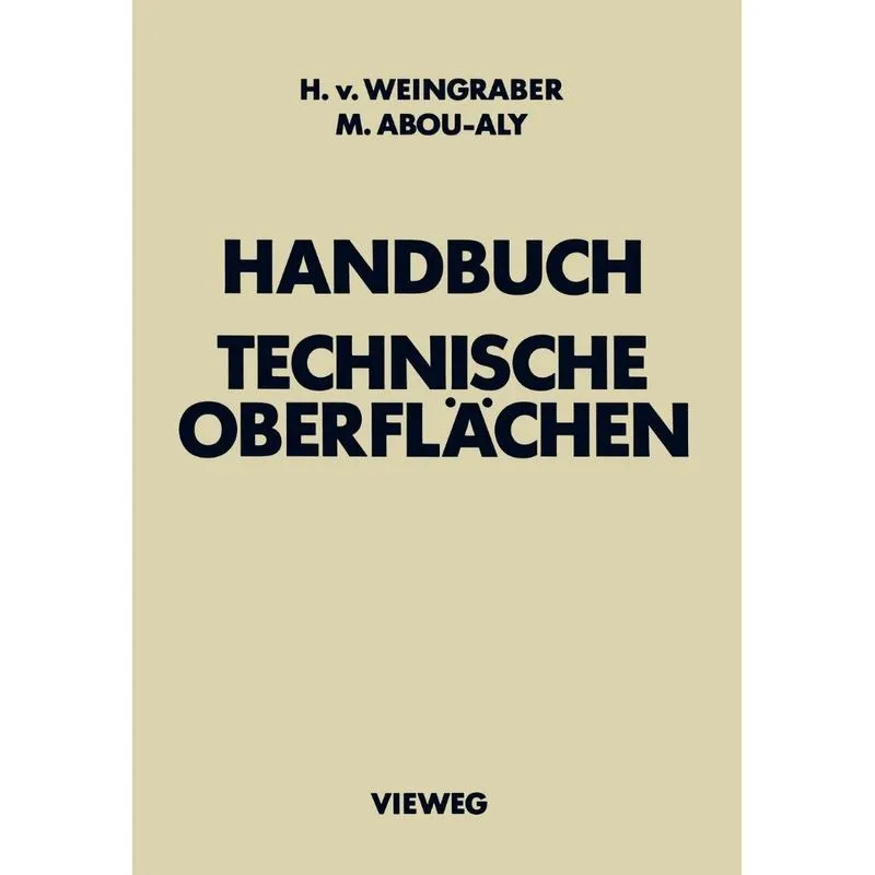 Handbuch Technische Oberflächen