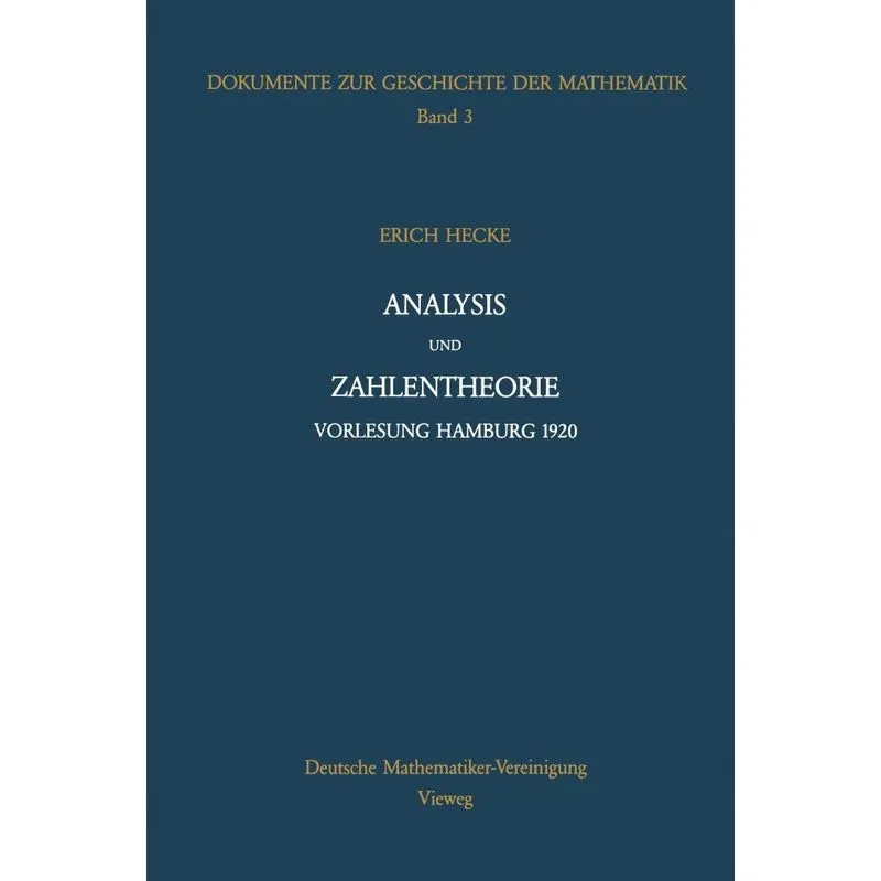 Analysis und Zahlentheorie