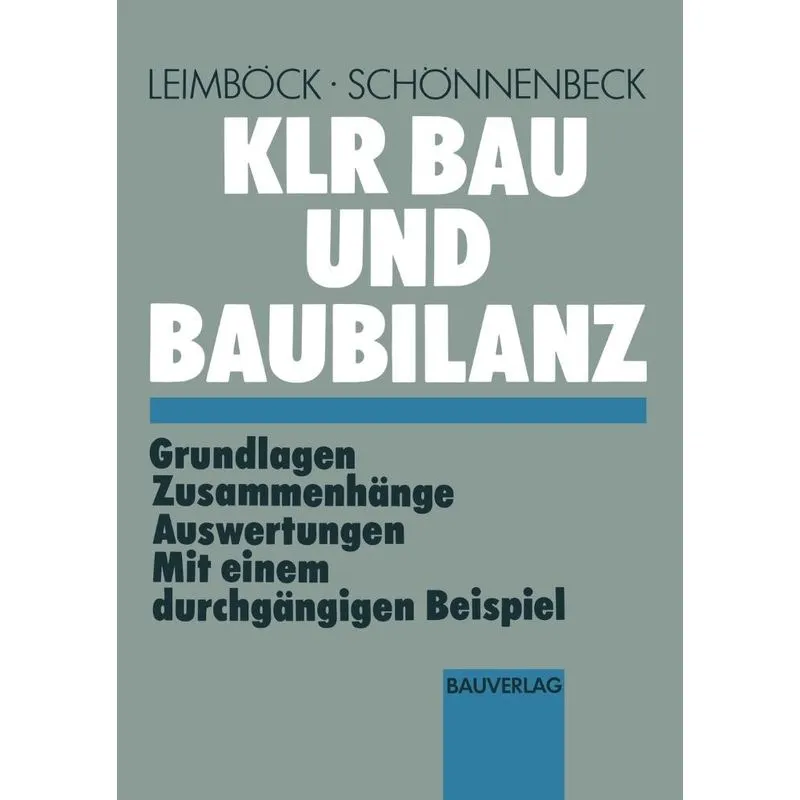 KLR Bau und Baubilanz
