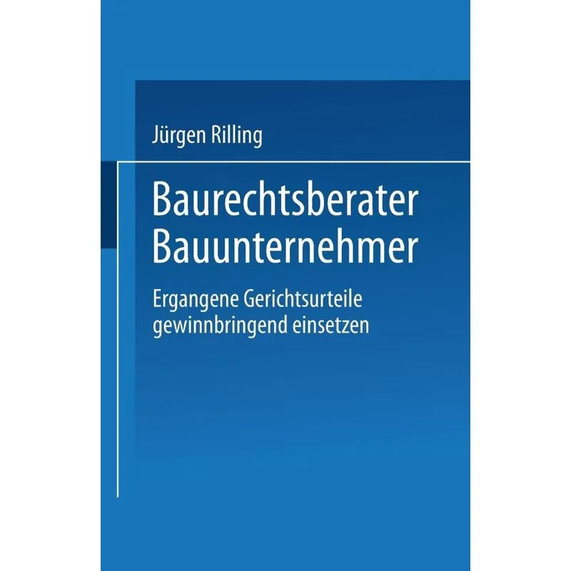 Baurechtsberater Bauunternehmer