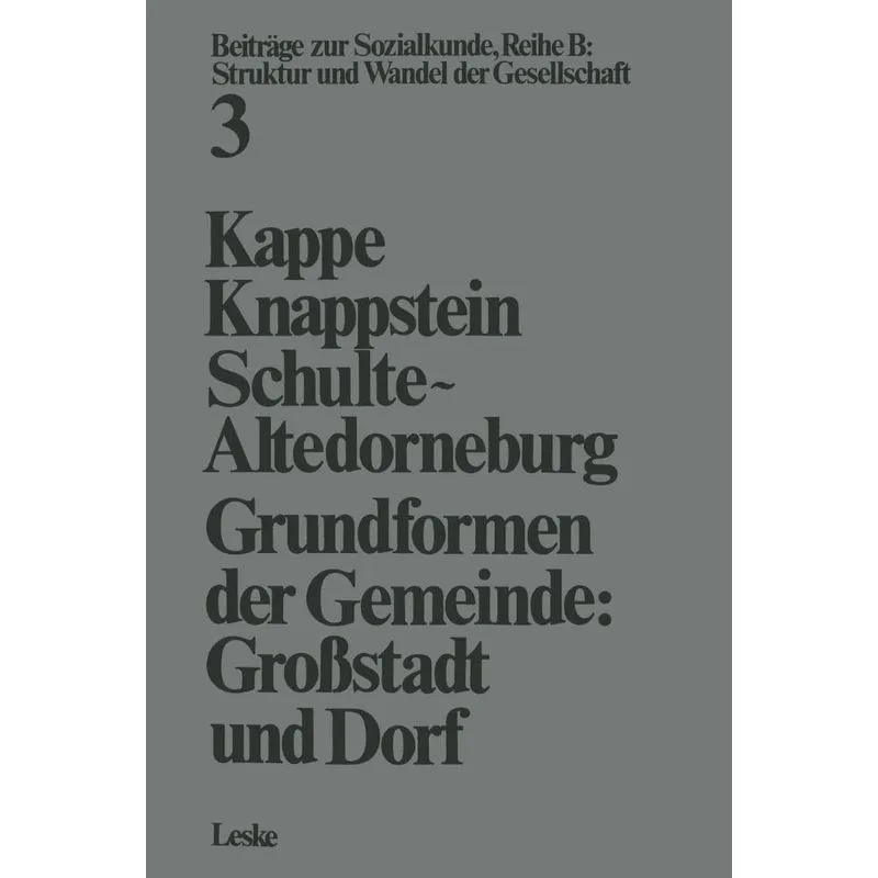 Grundformen der Gemeinde