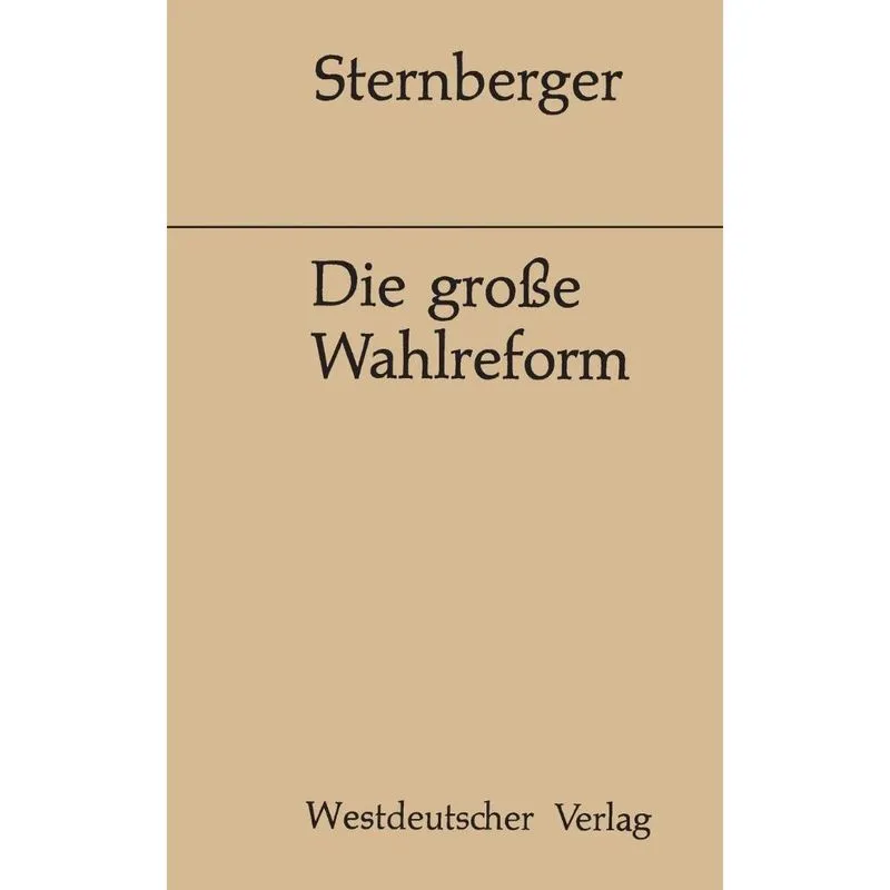 Die große Wahlreform