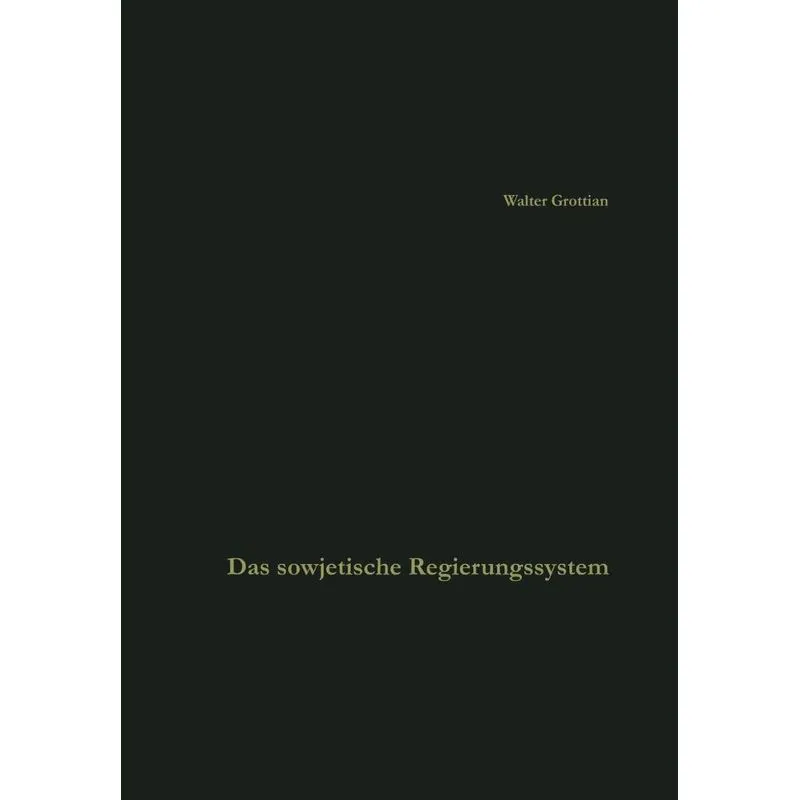 Das sowjetische Regierungssystem