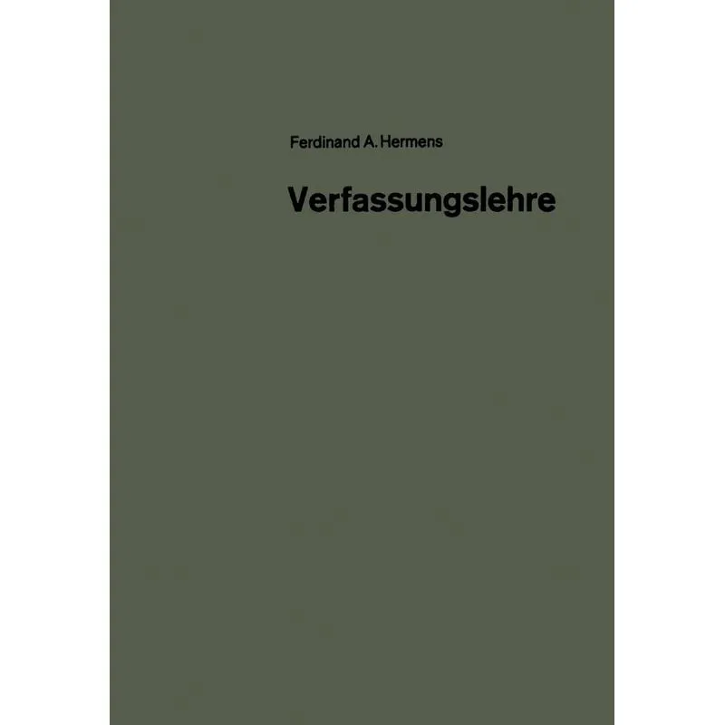 Verfassungslehre