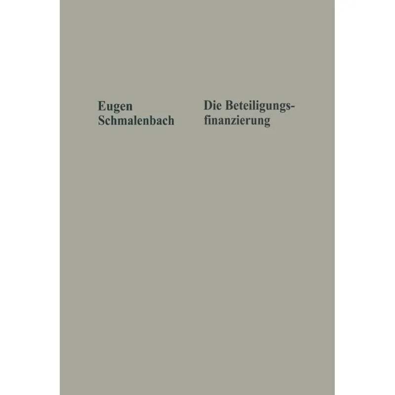 Die Beteiligungsfinanzierung