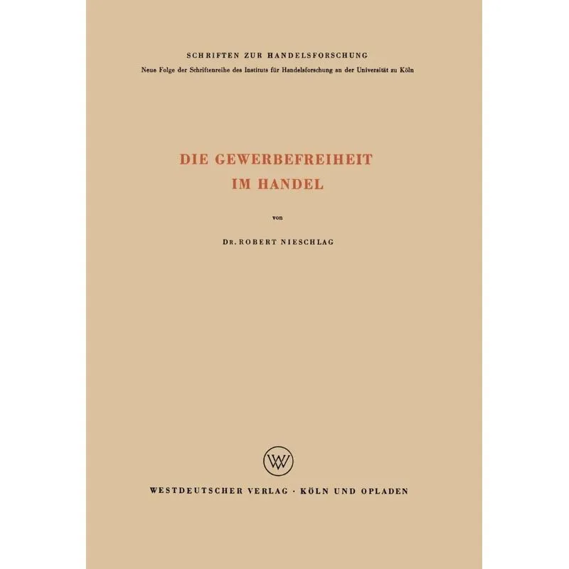 Die Gewerbefreiheit im Handel