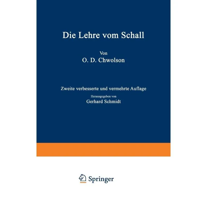 Die Lehre Vom Schall