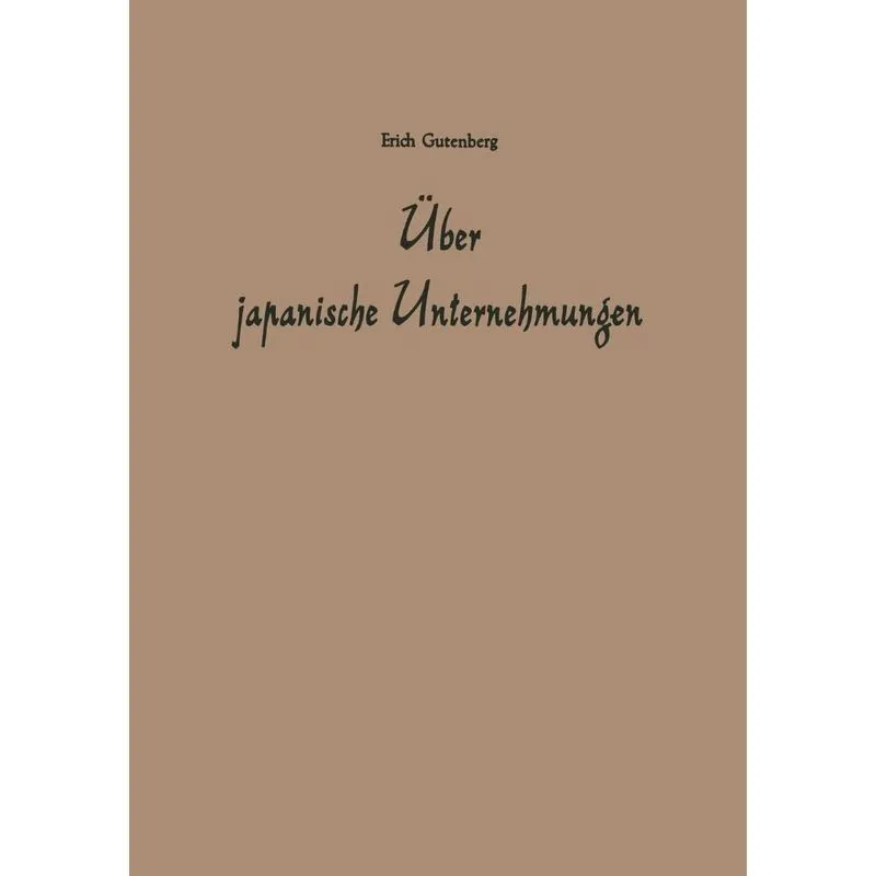 Über japanische Unternehmungen