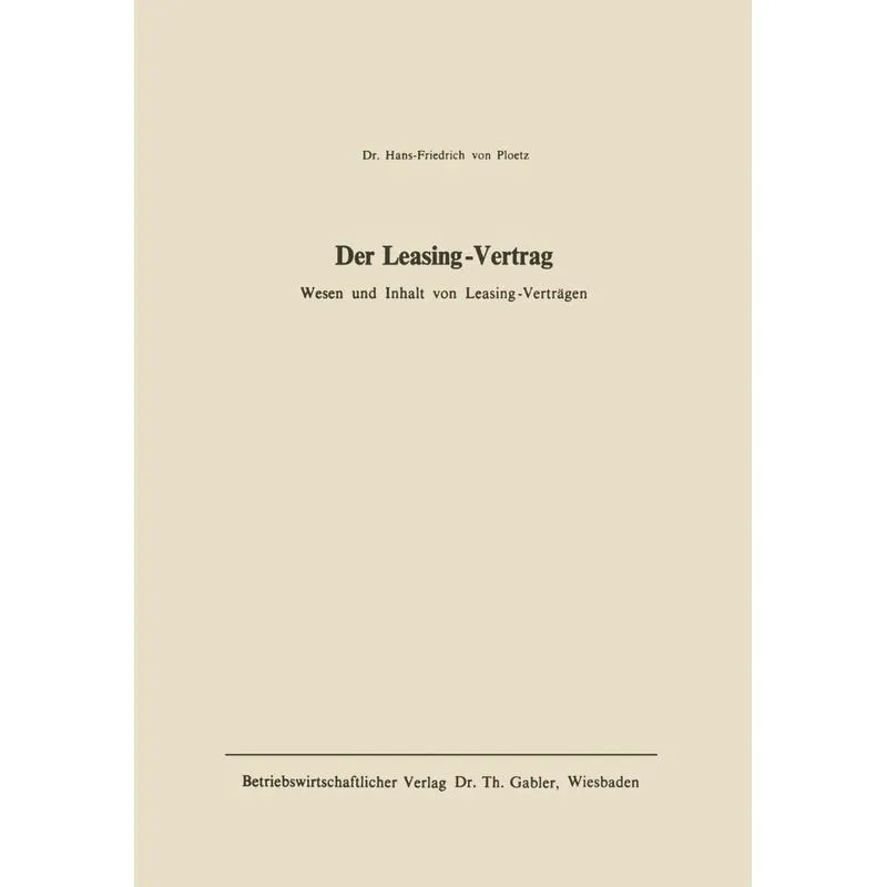 Der Leasing-Vertrag