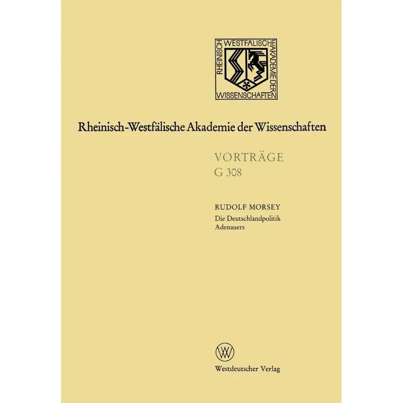 Die Deutschlandpolitik Adenauers