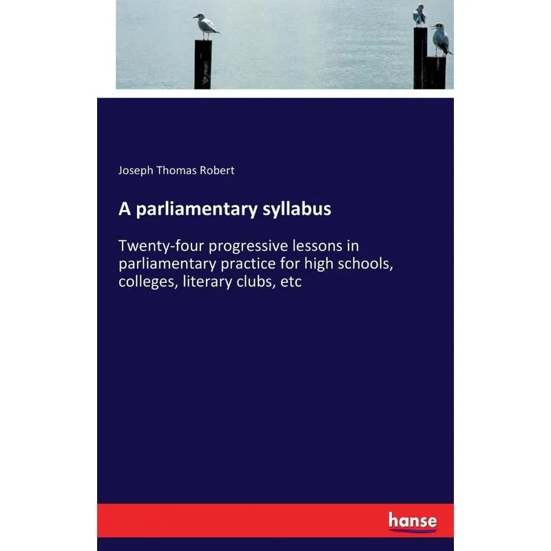 A parliamentary syllabus