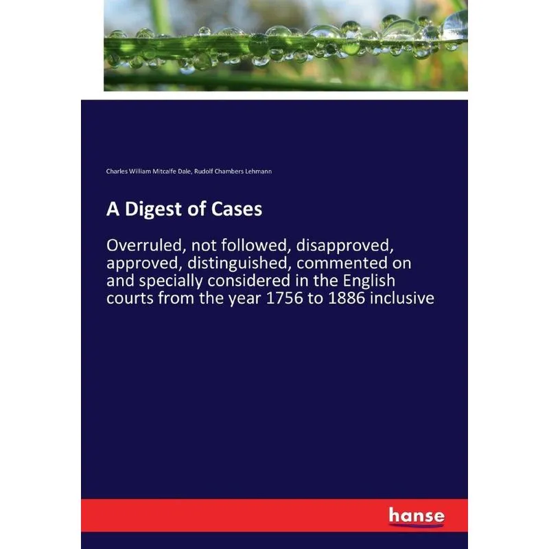 A Digest of Cases