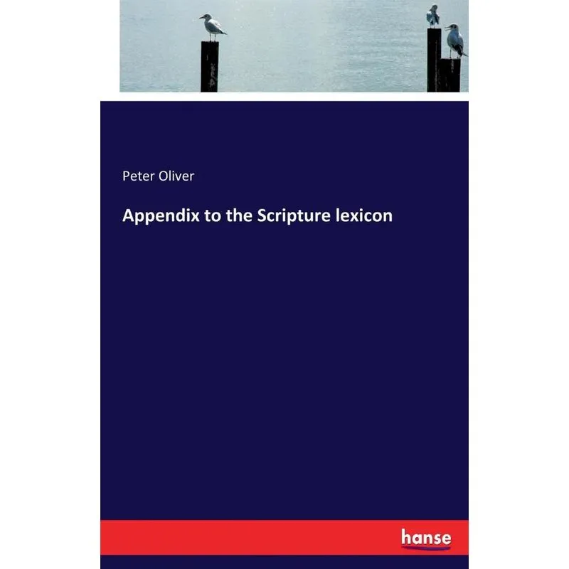 Appendix to the Scripture lexicon
