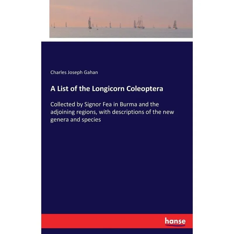 A List of the Longicorn Coleoptera