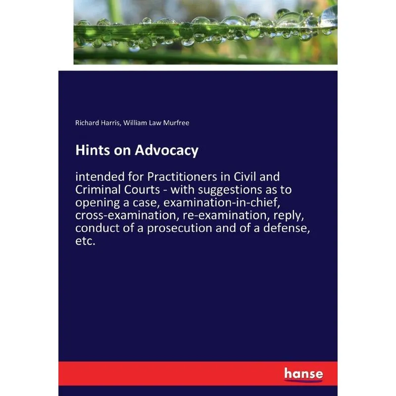 Hints on Advocacy
