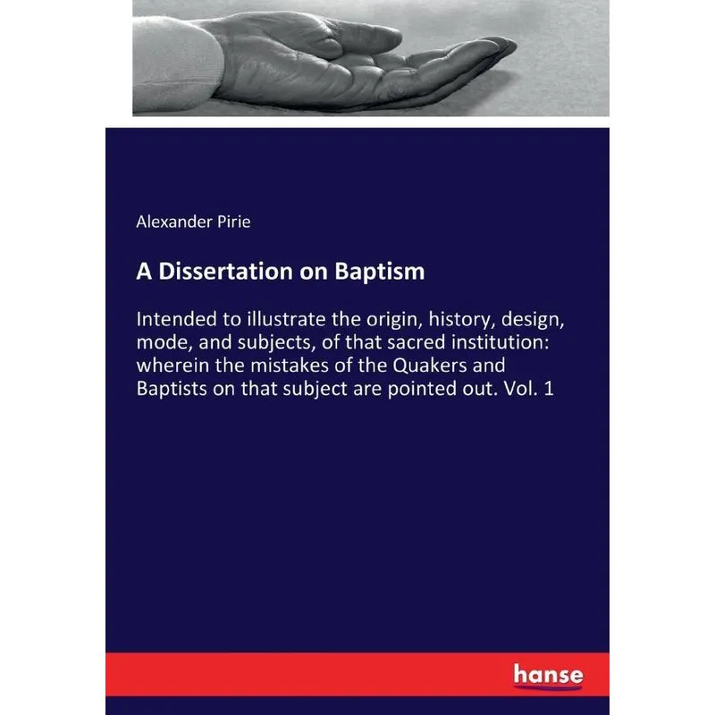 A Dissertation on Baptism