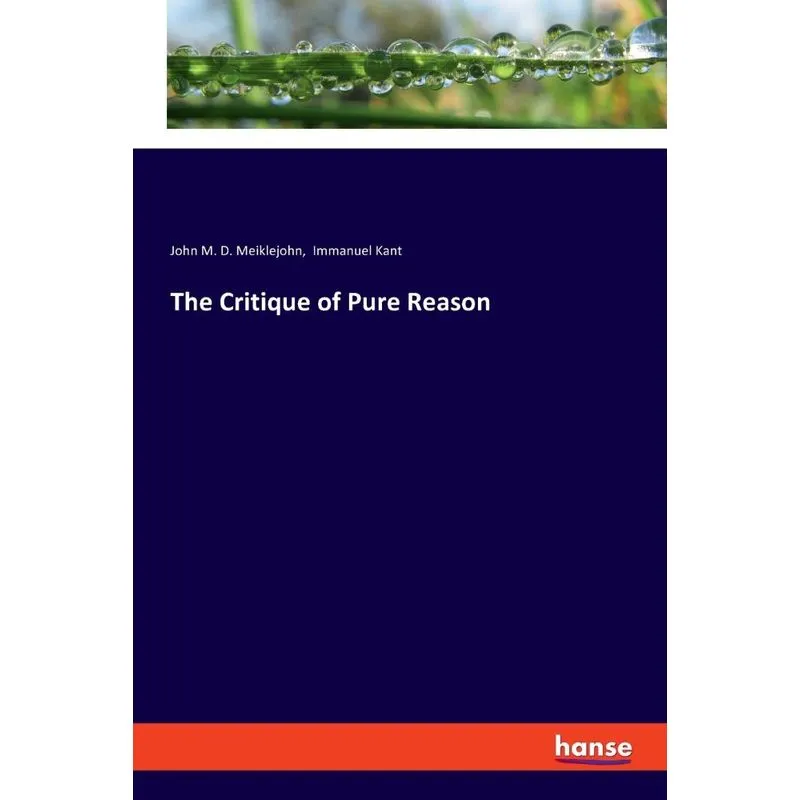 The Critique of Pure Reason