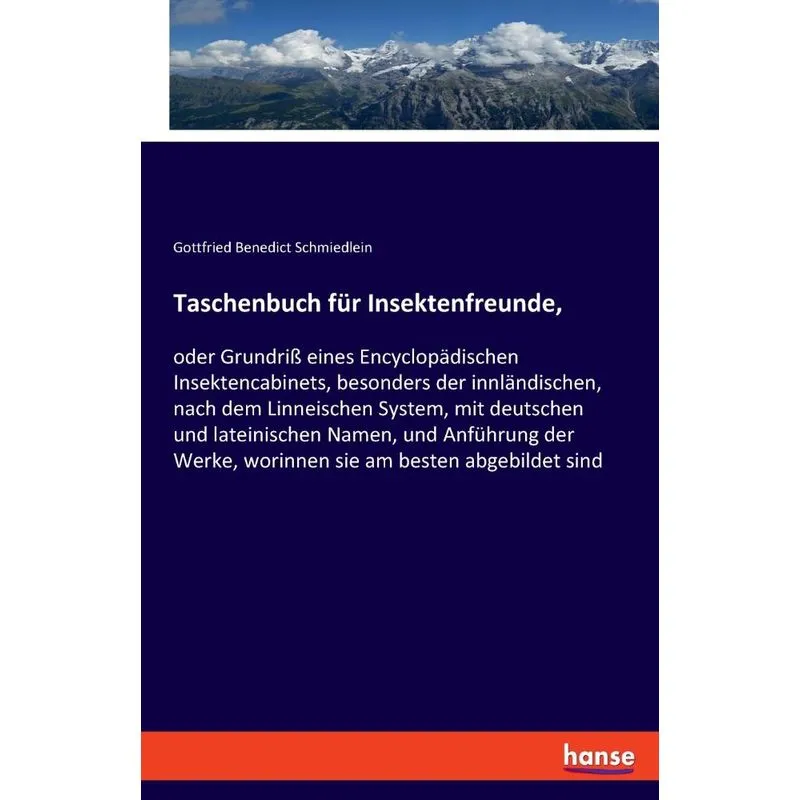 Taschenbuch für Insektenfreunde,