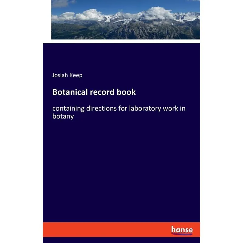 Botanical record book