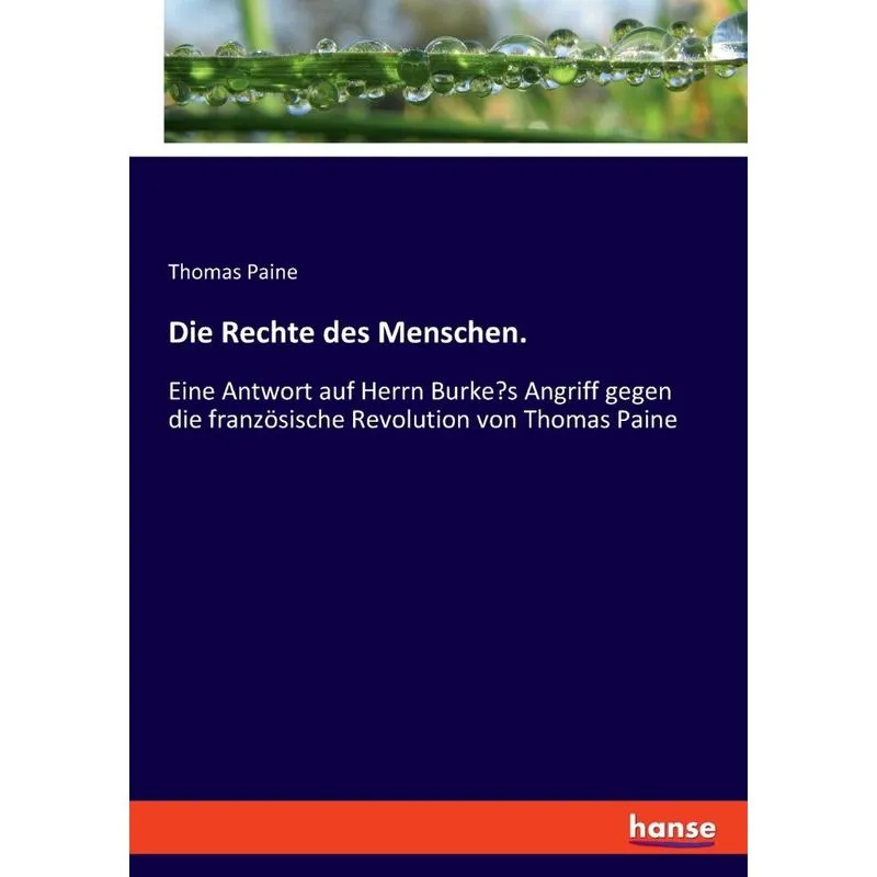 Die Rechte des Menschen.