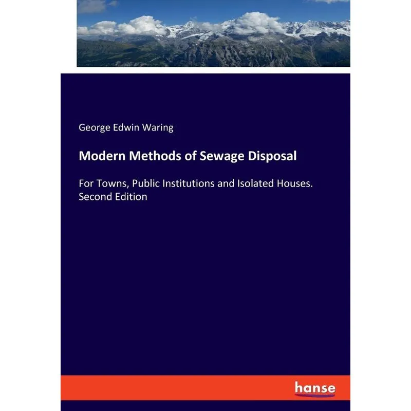 Modern Methods of Sewage Disposal