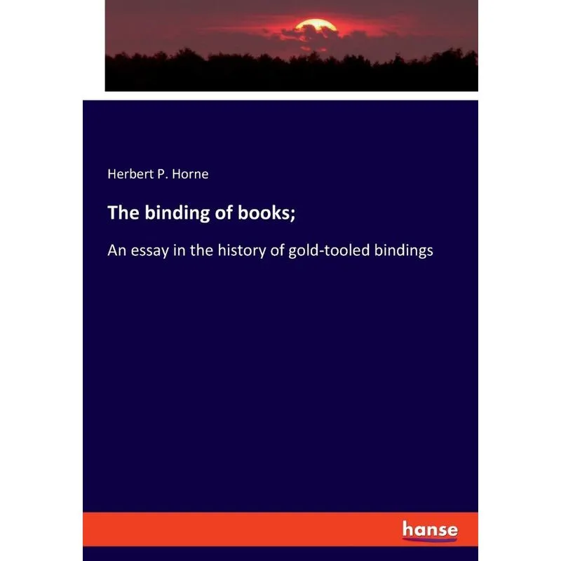 The binding of books,