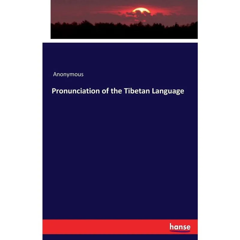 Livro Pronunciation of the Tibetan Language