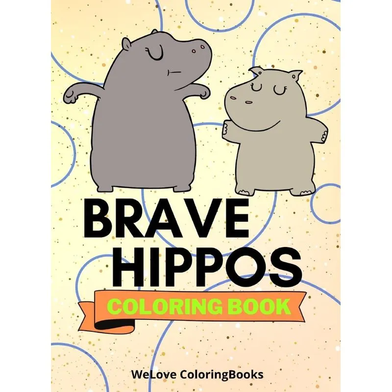 Brave Hippos Coloring Book