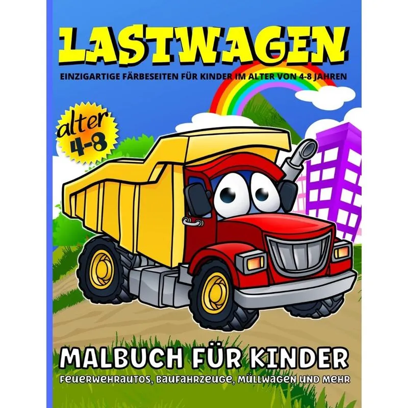 Lastwagen Malbuch Für Kinder