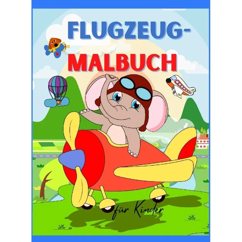 Flugzeug-Malbuch für Kinder