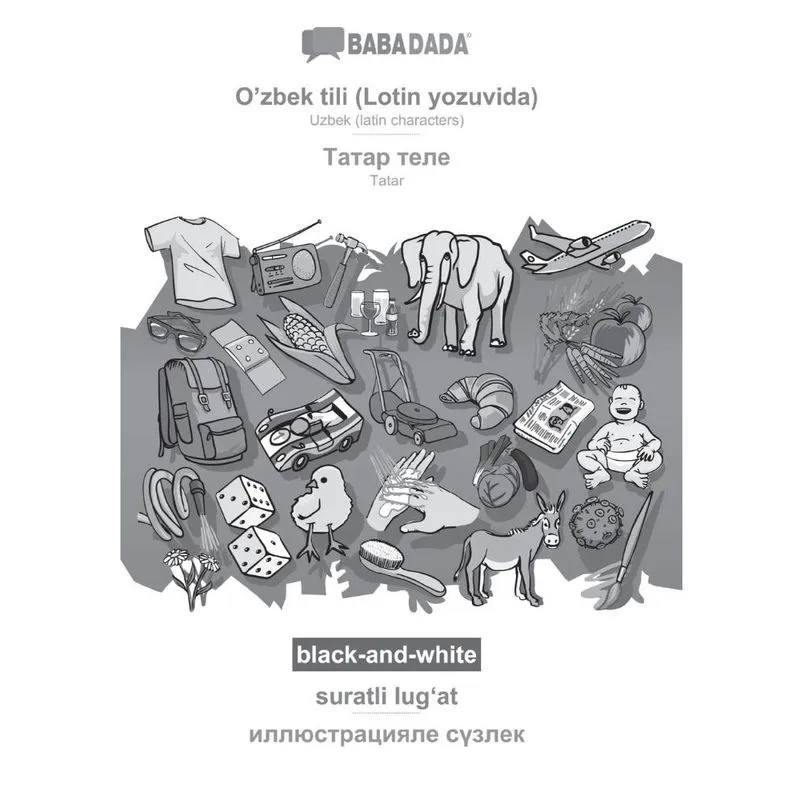 Babadada black-and-white, Ozbek tili (Lotin yozuvida) - Ta