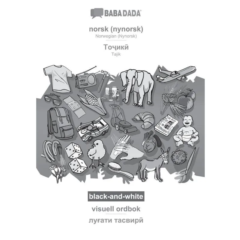 Babadada black-and-white, norsk (nynorsk) - Tajik (in cyril