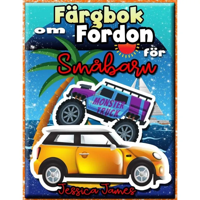 Färgbok om Fordon för Småbarn