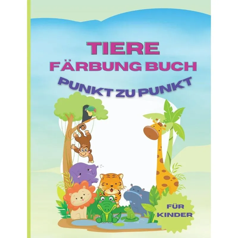 TIERE FÄRBUNG BUCH PUNKT ZU PUNKT