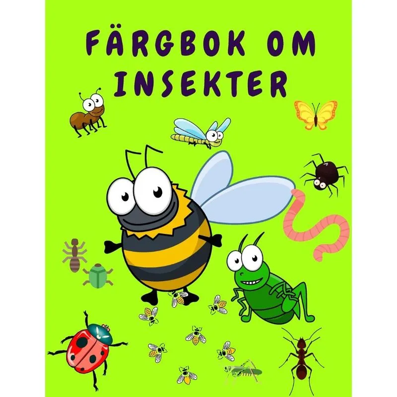 Färgbok om insekter