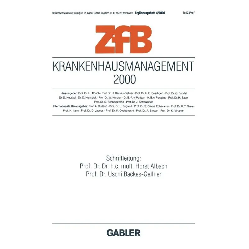 Krankenhausmanagement 2000