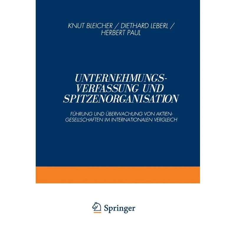 Unternehmungsverfassung und Spitzenorganisation
