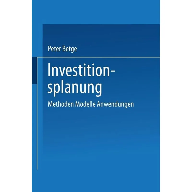 Investitionsplanung