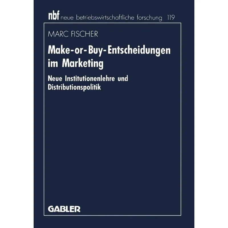 Make-or-Buy-Entscheidungen im Marketing