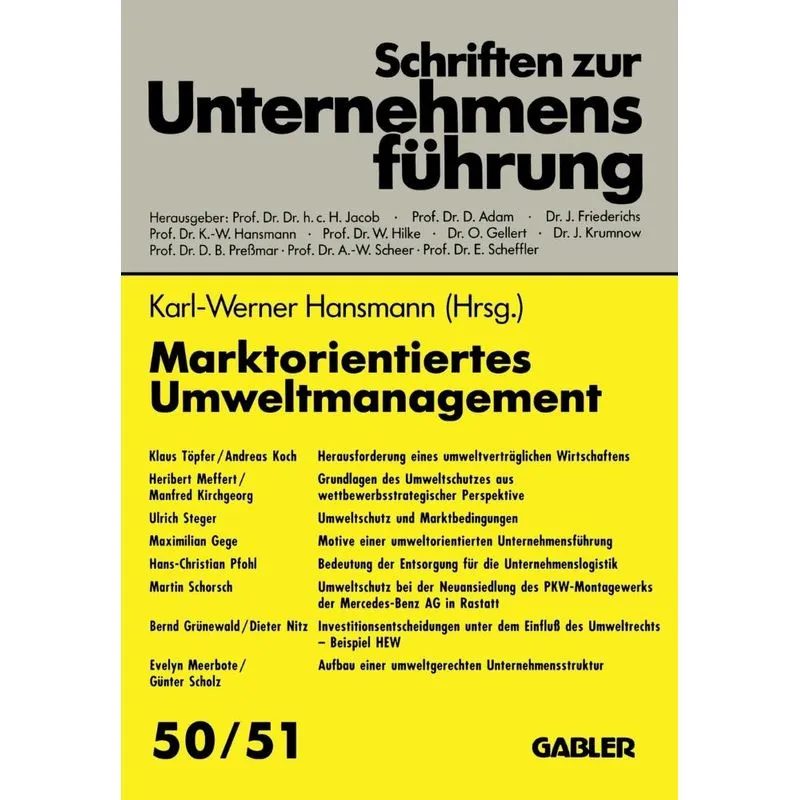 Marktorientiertes Umweltmanagement