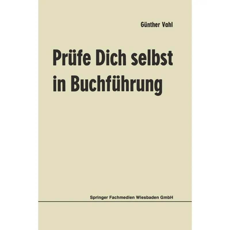 Prufe Dich Selbst in Buchfuhrung