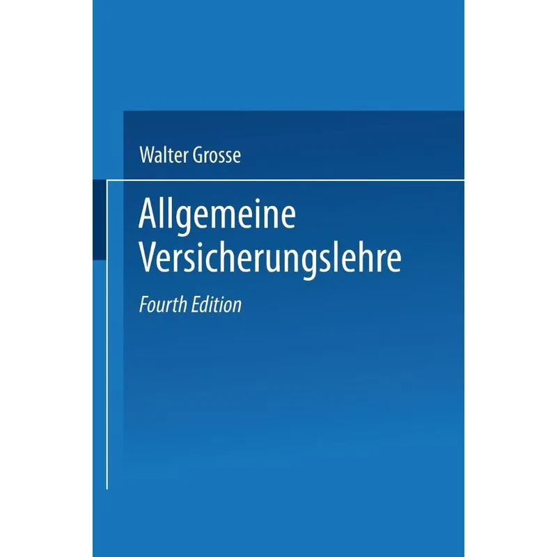 Allgemeine Versicherungslehre