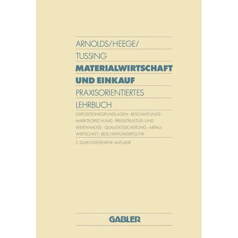 Materialwirtschaft und Einkauf
